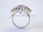 1.83Ct. Chameleon oval/cushion natural fancy diamond ring - Photo #2