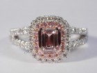 0.52 Ct. Pink Emerald Ring - Photo #1