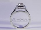 Square Halo Ring - Photo #2