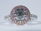 1.48 Ct's Pink Halo Ring - Photo #1