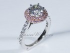 1.48 Ct's Pink Halo Ring - Photo #3