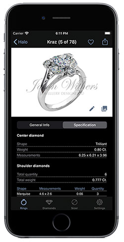 Mobile app "Engagement Rings" for iPhone Mobile app "Engagement Rings" for iPhone
